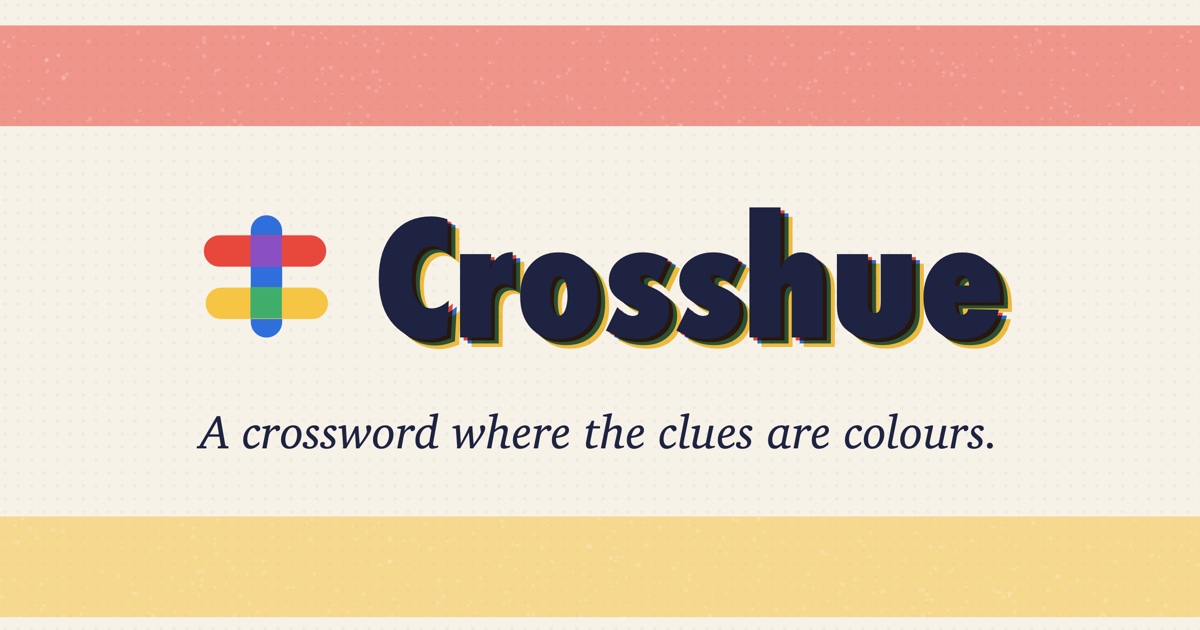 Crosshue card: the logo and tagline